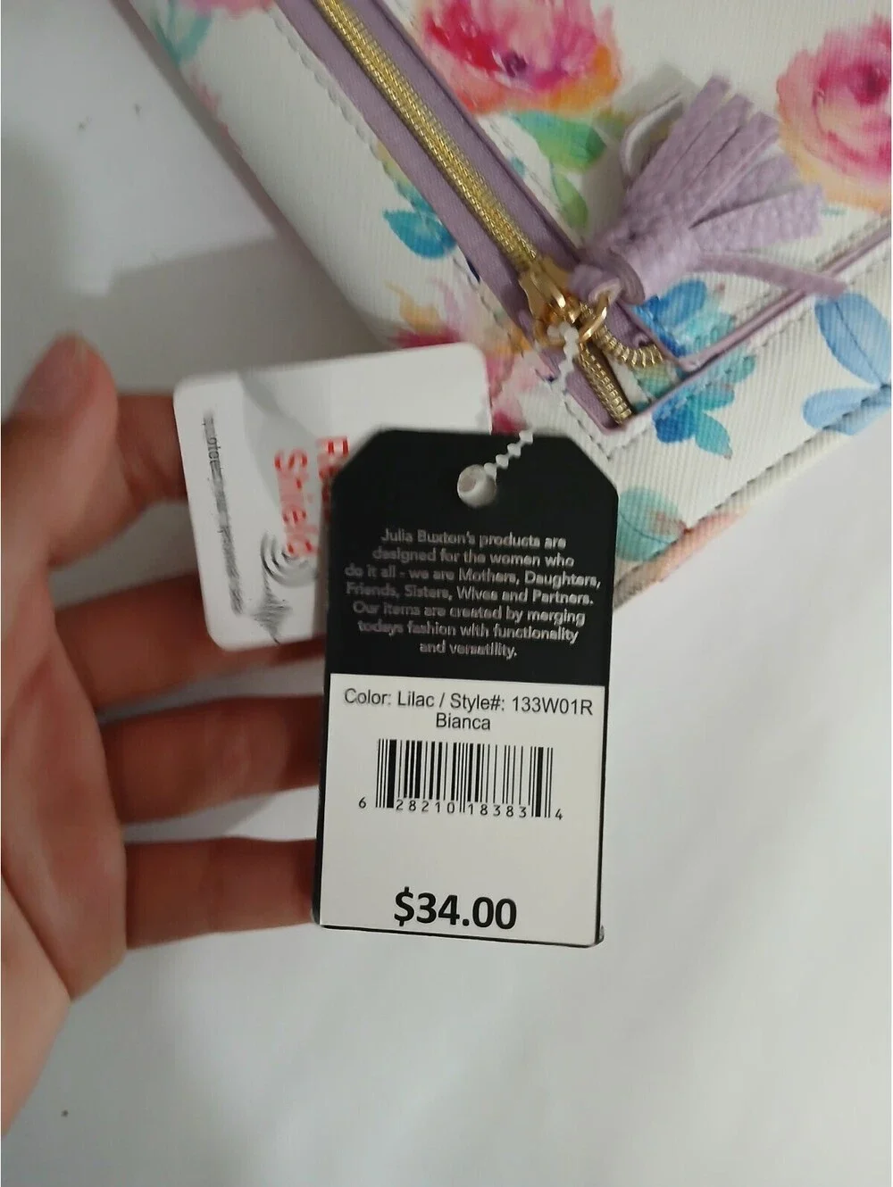 WOMEN'S JULIA BUXTON COLORFUL ROSE WALLET